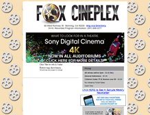 Tablet Screenshot of foxcineplex.com